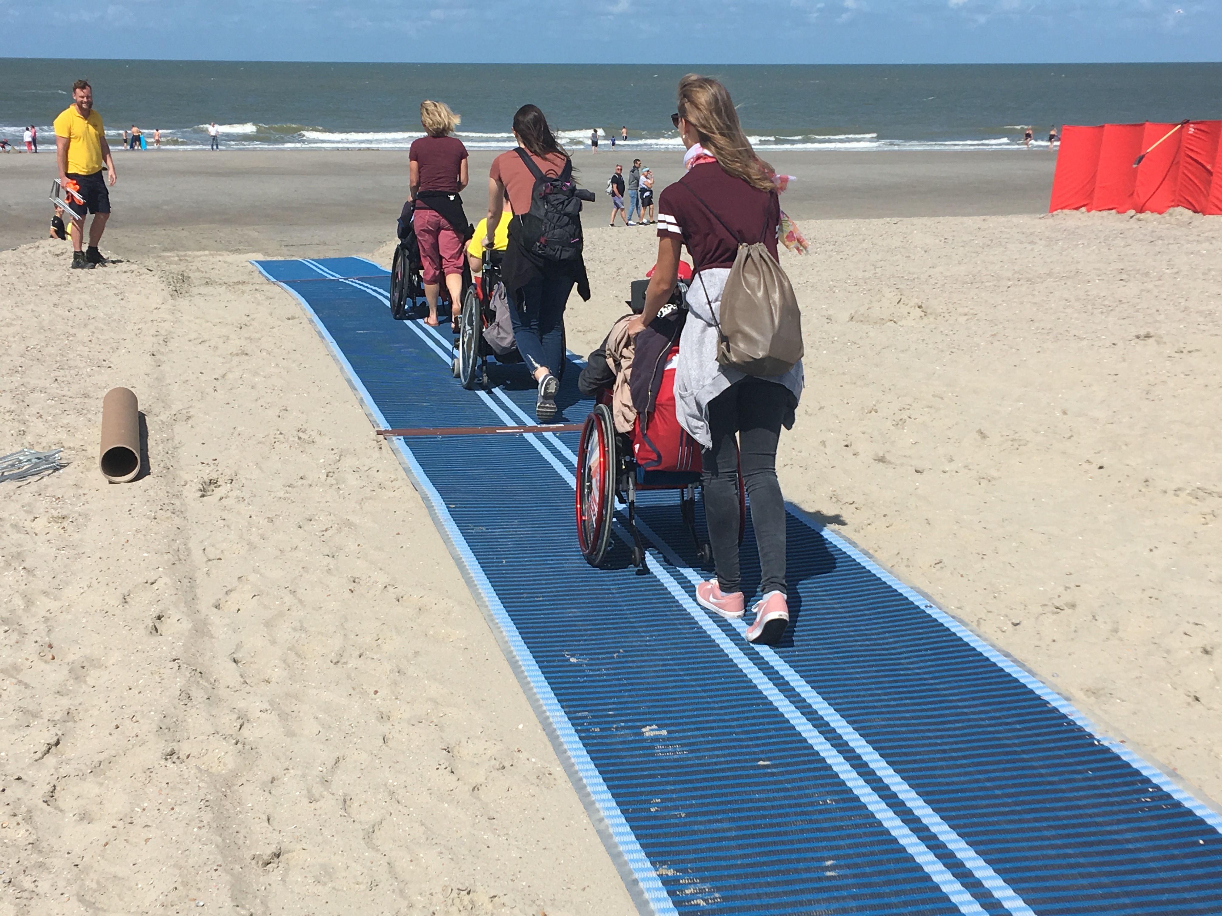 Mobi-Matten op strand Domburg